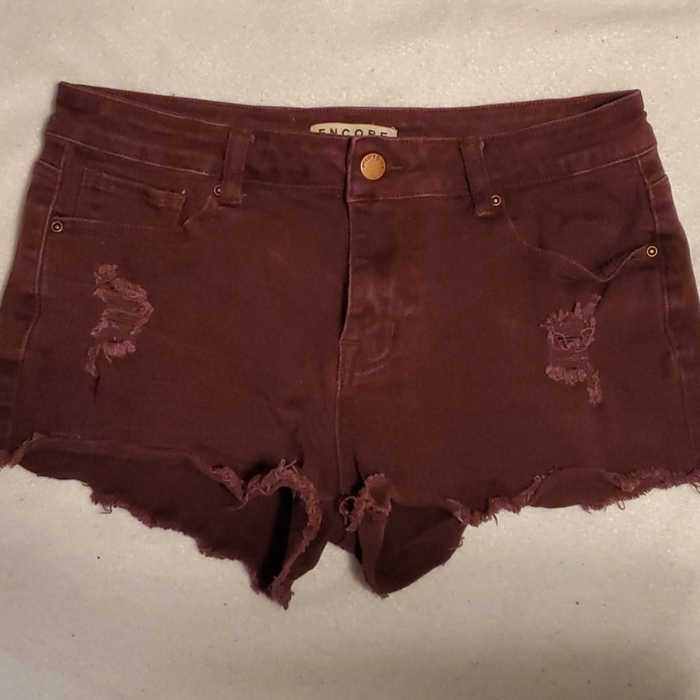 Burgandy shorts